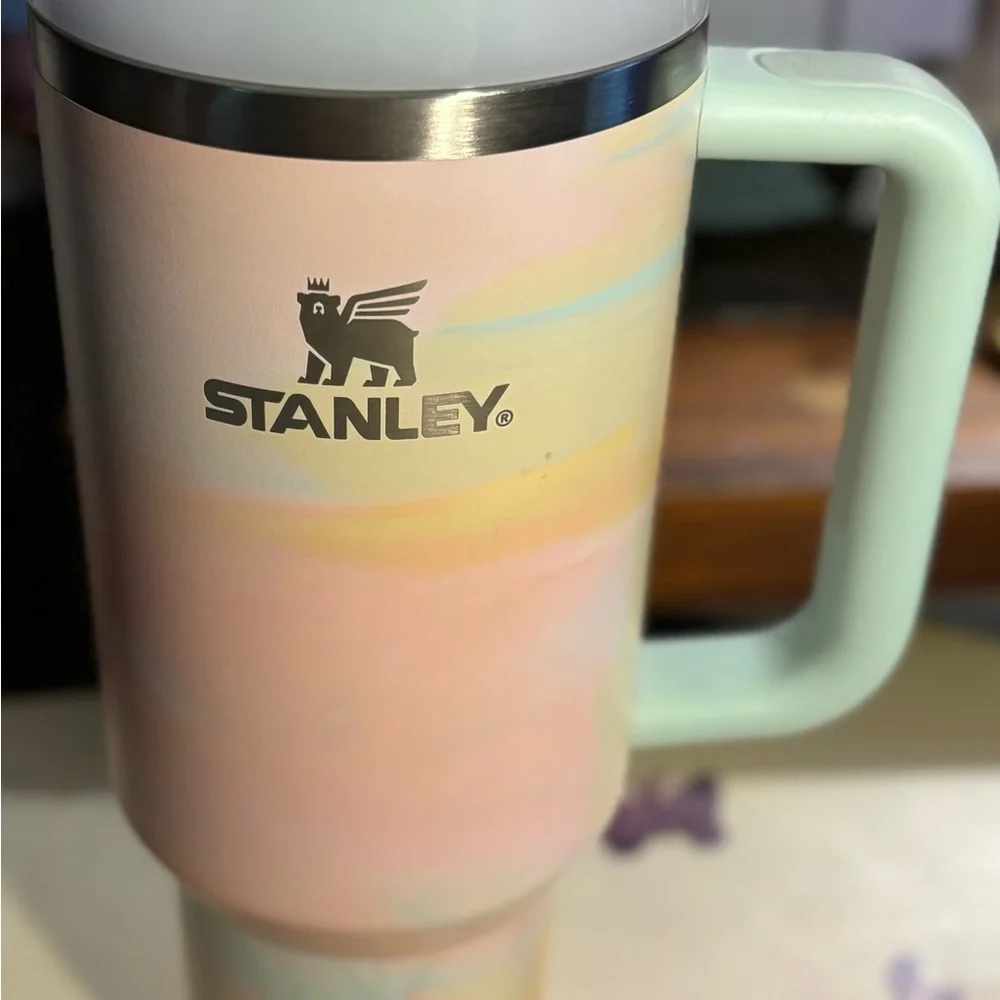 Stanley Pastel Watercolor Painting Limited Edition Travel Mug! Retired Style. - Picture 3 of 8
